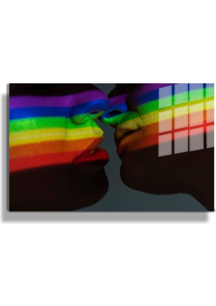 Popart Digital Sanatlar,3d Dekoratif Baskı Yatay Cam Tablo 37