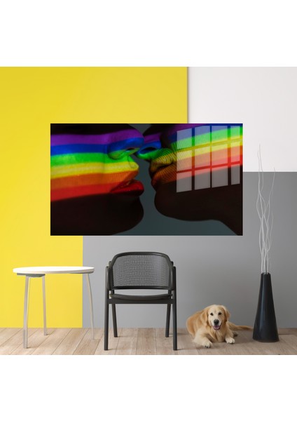 Popart Digital Sanatlar,3d Dekoratif Baskı Yatay Cam Tablo 37