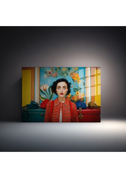 Popart Digital Sanatlar,3d Dekoratif Baskı Yatay Cam Tablo 51
