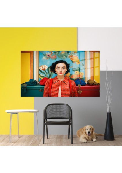 Popart Digital Sanatlar,3d Dekoratif Baskı Yatay Cam Tablo 51