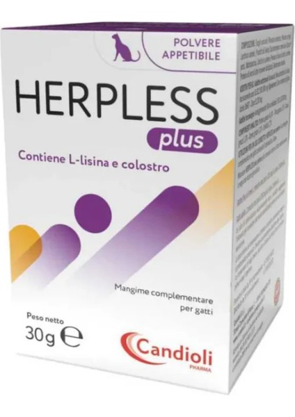 Cat Herpless Plus Kedi L-Lizin Kolostrum Içeren Bağışıkıık Güçlendirici Toz 30 gr