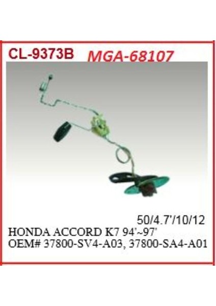 68107 Depo Şamandırası-Honda Accord 94-97 37800SV4A03
