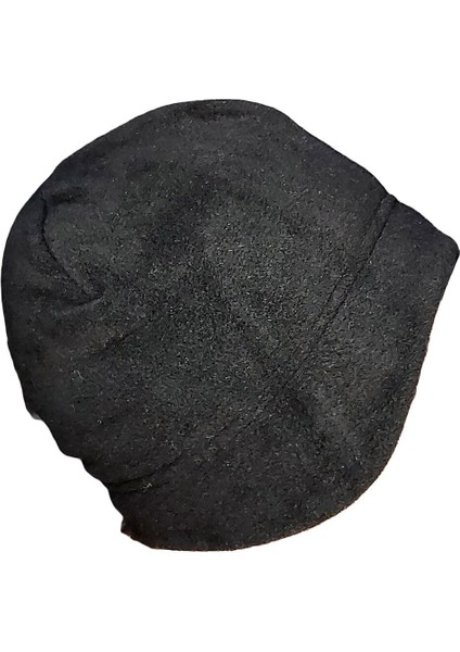 Erkek Siyah Çift Katlı Polar Bere Kulaklı Termal Kışlık Polar M-L Eldiven Bere 2'li Set Takım fırsatları