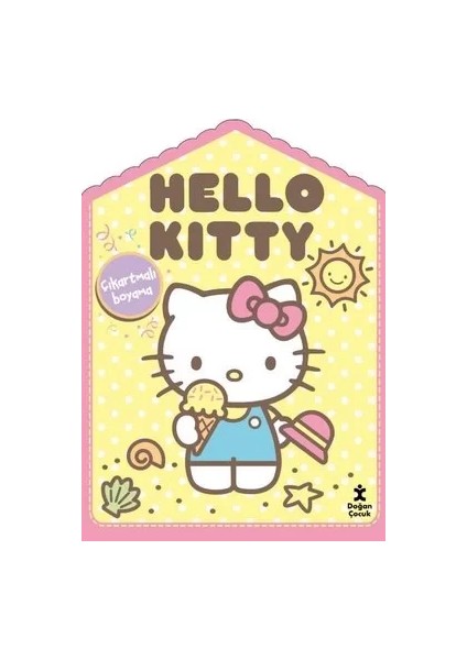 Hello Kitty Evde Çıkartmalı Boyama Kitabı