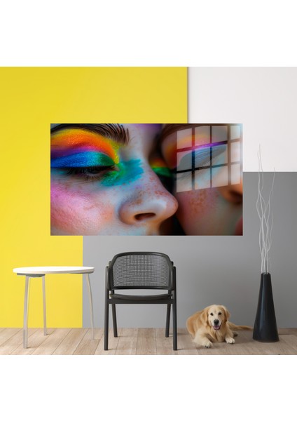 Popart Digital Sanatlar,3d Dekoratif Baskı Yatay Cam Tablo 81
