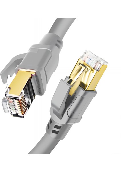 Inca Icat8-01g Cat8 S/ftp 40GBPS 2000MHZ High Speed %100 Copper Network Kablo Gri