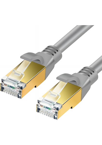 Inca Icat8-01g Cat8 S/ftp 40GBPS 2000MHZ High Speed %100 Copper Network Kablo Gri