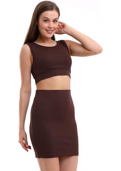 Compack Etek-Crop Bluz Takım Fitilli modelleri