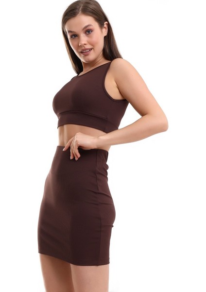 Compack Etek-Crop Bluz Takım Fitilli indirimleri