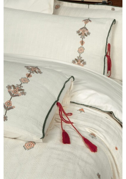 Idil Ekru %100 Pamuk Mood Comfort Çift Kişilik Nevresim Takımı modelleri