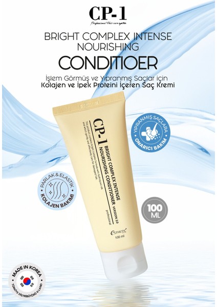 Cp-1 Kolajen ve Ipek Proteini Içeren Kırılma Karşıtı Yoğun Besleyici Protein Saç Kremi 100 ml fiyatları