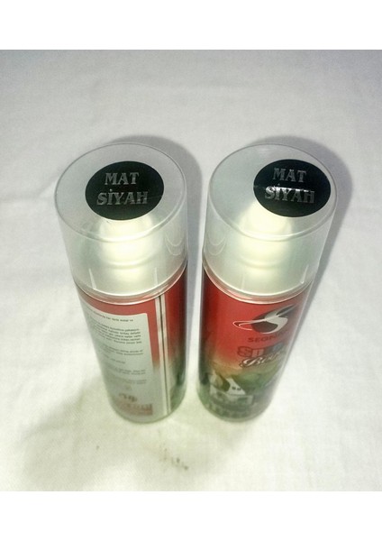 Profesyonel Mat Siyah Sprey Boya 200ML ( Tüm Yüzeyler, Araba, Metal, Duvar, Ahşap) (2 Adet)