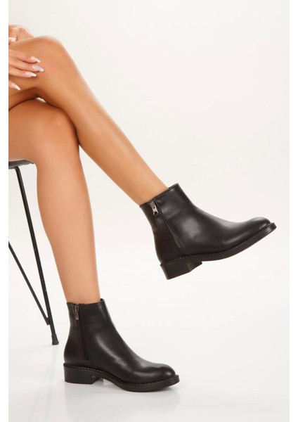 Hayra Siyah Cilt Topuklu Bot fiyatları