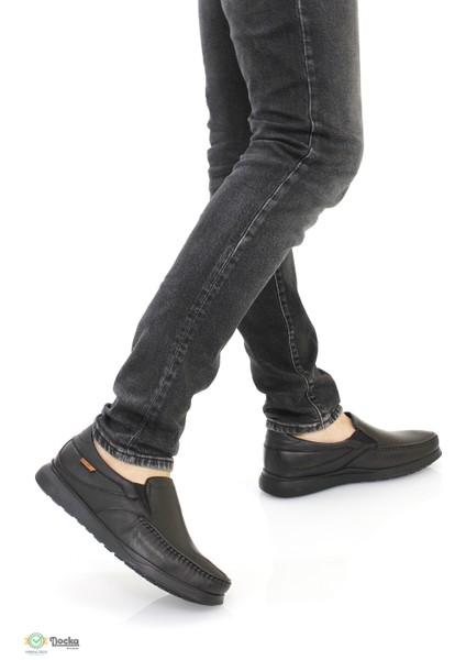 Erkek Ortopedik Bağcıksız Deri Rok Ayakkabı F4M/CM35301 fırsatları