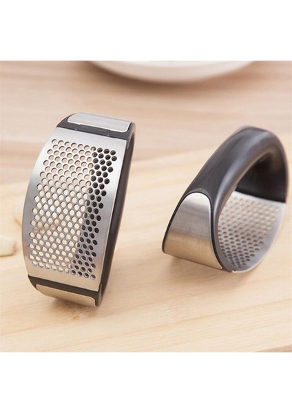 Yeni Sarımsak Ezici - Paslanmaz Çelik - Garlic Press