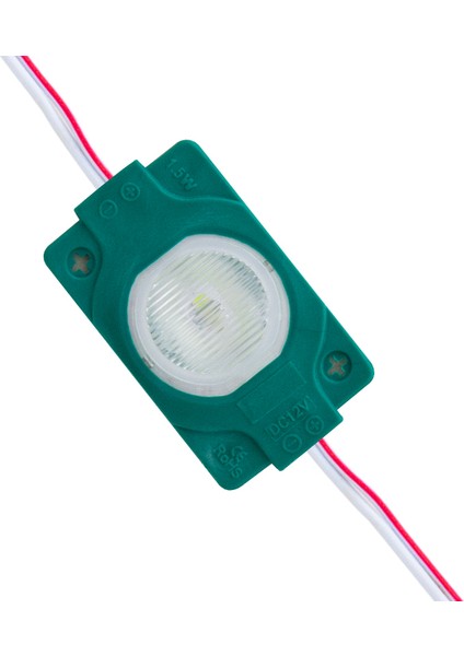 Modül LED 12V 1.5W Yeşil 3030 40X30 mm (4886)
