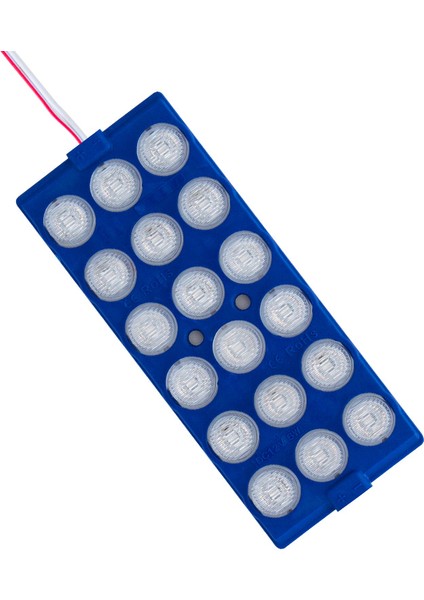 Modül LED 12V 6W Mavi 18 Ledli Yanıp Sönen 2li Paket 13960-2835 (Flaşör) (4886)
