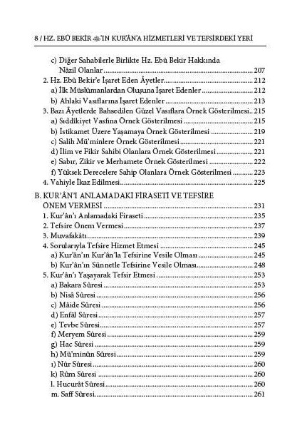 Hz. Ebu Bekir'in Kur'an'a Hizmetleri ve Tefsirdeki Yeri - Murat Kaya modelleri