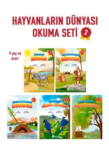 Hayvanların Dünyası Okuma Seti - 2 - Ayşe Şeker Kılıç fiyatları