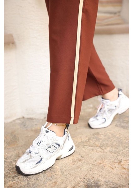 Kadın Tesettür Tunik Pantolon Double Crep Ikili Takım 461