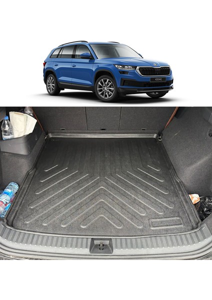 Skoda Kodiaq 2024 Sonrası 3D Bagaj Havuzu Üst Kademe