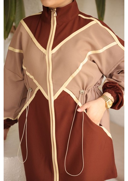 Kadın Tesettür Tunik Pantolon Double Crep Ikili Takım 461