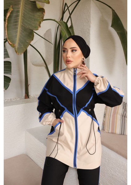 Kadın Tesettür Tunik Pantolon Double Crep Ikili Takım 461