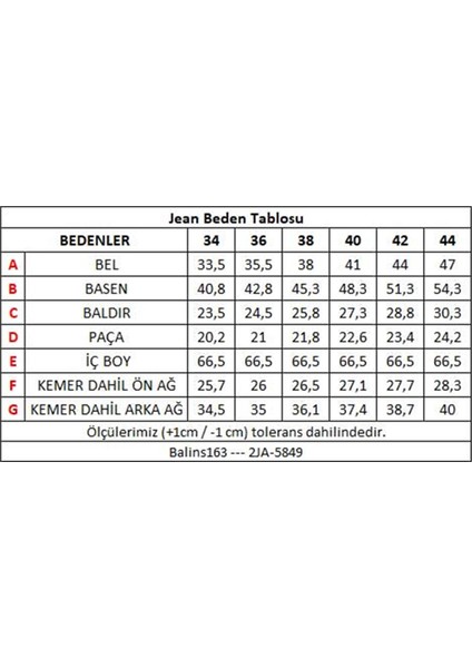 Kadın Kot Pantolon 2JA/6639