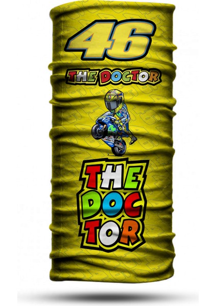Doctor Sarı VR46 Motorcu Boyunlugu Unisex Bandana Motosiklet Bandana Boyunluk Kadın Erkek Boyunluk Headwear BDK948