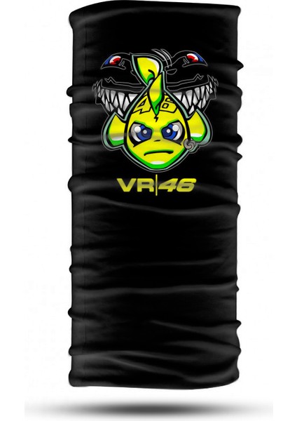 Vr 46 Siyah Motorcu Boyunlugu Unisex Bandana Motosiklet Bandana Boyunluk Kadın Erkek Boyunluk Headwear BDK927