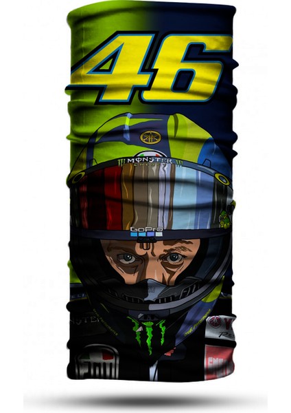 46 Vr Motorcu Boyunlugu Unisex Bandana Motosiklet Bandana Boyunluk Kadın Erkek Boyunluk Headwear BDK939