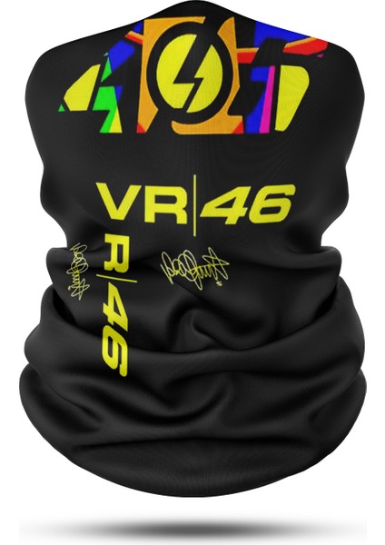 Vr 46 Sıyah V2 Motorcu Boyunlugu Unisex Bandana Motosiklet Bandana Boyunluk Kadın Erkek Boyunluk Headwear BDK929 fiyatları