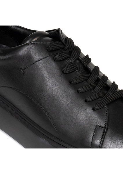 75162 Erkek Siyah Hakiki Deri Sneaker Ayakkabı fiyatları