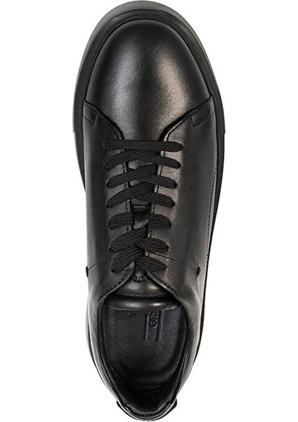 75162 Erkek Siyah Hakiki Deri Sneaker Ayakkabı indirimleri