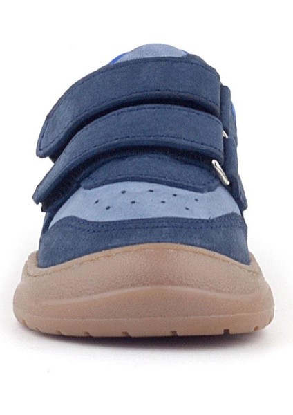 Schaggy Hakiki Deri Lacivert Mavi Bebek Spor Ayakkabı modelleri