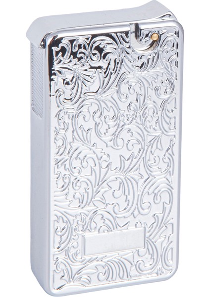 Soft Flame Gümüş Desenli Metal Çakmak