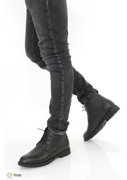 Erkek Deri Klasık Tarz Fermuarlı Bot AKX4K/BT542
