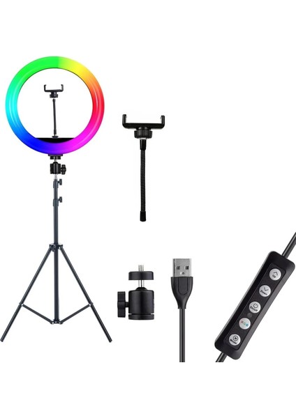 MJ33 Youtube Instagram Tiktok Selfie Rgb LED Halka Işık modelleri