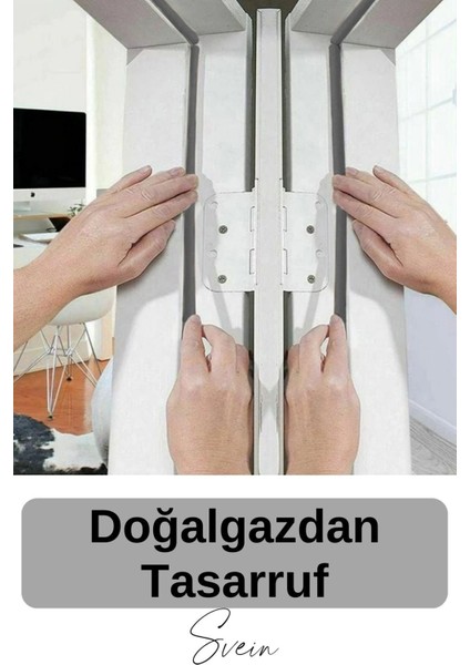 1. Sınıf Gri Kapı Pencere Soğuk Toz Geçirmez Izolasyon Fitili Yapışkanlı Isı Yalıtım 2x2=4 mt