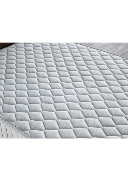 Ipek Mobilya Nima 3 Lü Set (Yatak+Baza+Başlık) Çift Kişilik (Açık Gri) 160 x 200