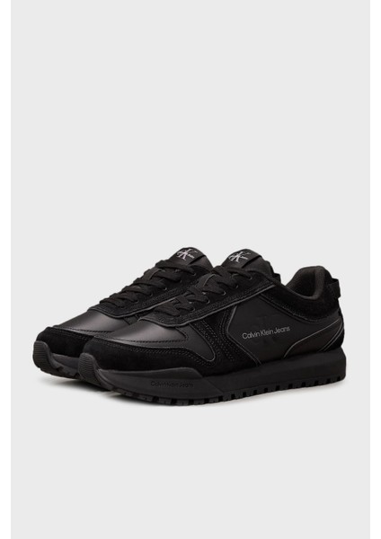 Logolu Deri Karışımlı Sneaker Ayakkabı YM0YM006240GJ Erkek Ayakkabı YM0YM00624 0gj