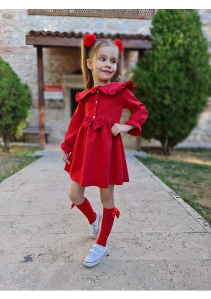 Kız Çocuk Kırmızı Elbise fırsatları