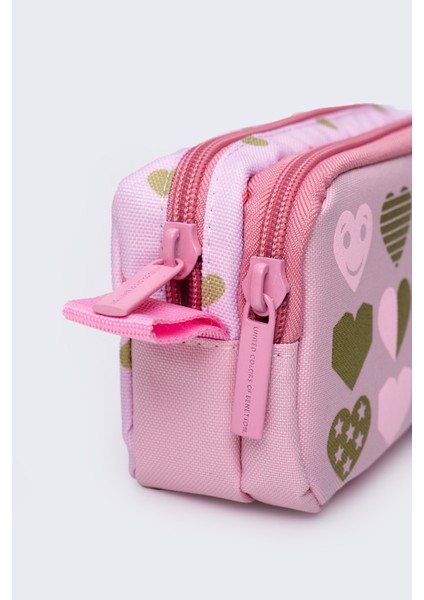 Çok Gözlü Kalemlik Iki Bölmeli Kalem Kutusu Pembe 13071 fırsatları