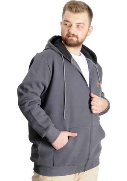 Mode Xl Büyük Beden Erkek Sweat Ferm. No Fakers 23545 Füme modelleri