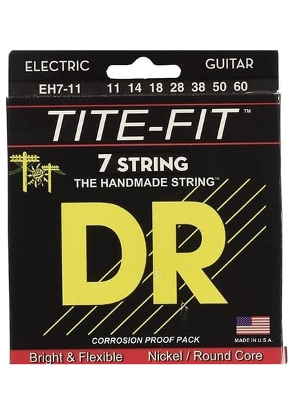 Tite Fit Elektro Gitar 0,11-0,60 Yedi Tel Takım