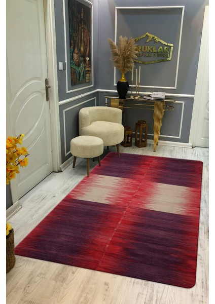 Kaymaz Taban Yıkanabilir Dijital Baskı Dekoratif Modern Desenli Nesv2 Serisi Dot Taban Halı N2S11