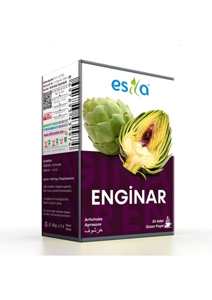 Enginar Çayı Süzen Poşet 20'li
