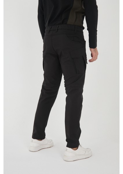 CAMP594 Outdoor Softshell Su Ve Rüzgara Dayanıklı içi Polarlı Kışlık Erkek Taktik Pantolon