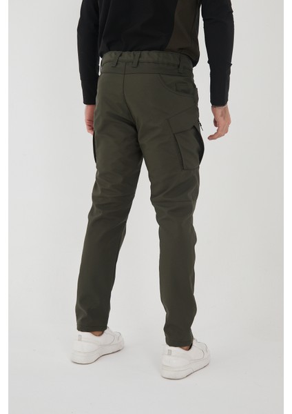 CAMP594 Outdoor Softshell Su Ve Rüzgara Dayanıklı içi Polarlı Kışlık Erkek Taktik Pantolon