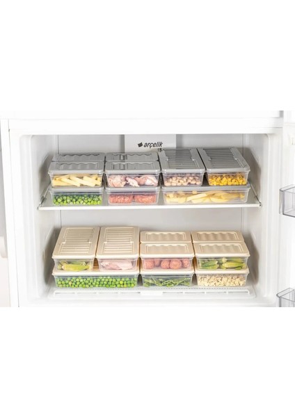 8 Adet Mikrodalga ve Derin Dondurucuya Uygun Freshbox Saklama Kabı
